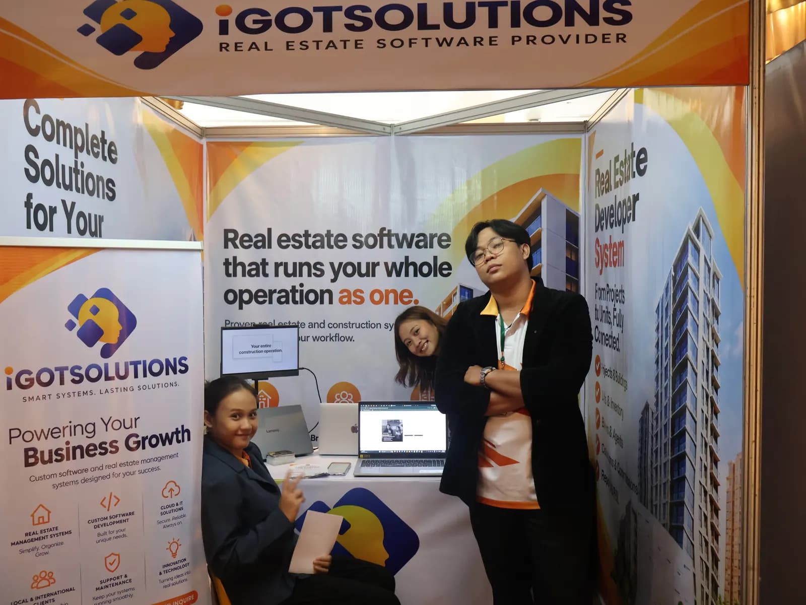 iGotSolutions team at booth #35, CREBA National Convention 2026, Cebu