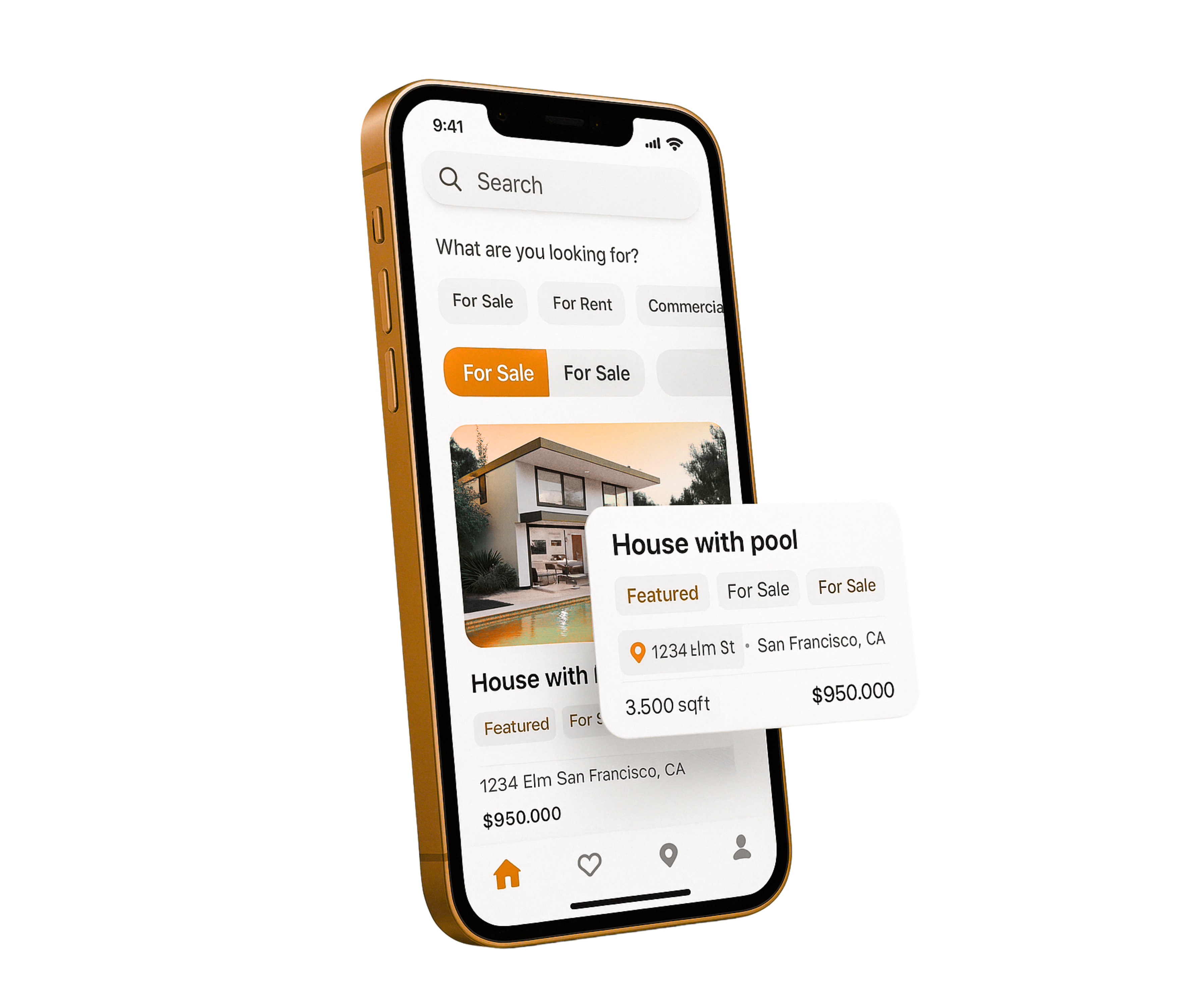 Real Estate Mobile App Interface